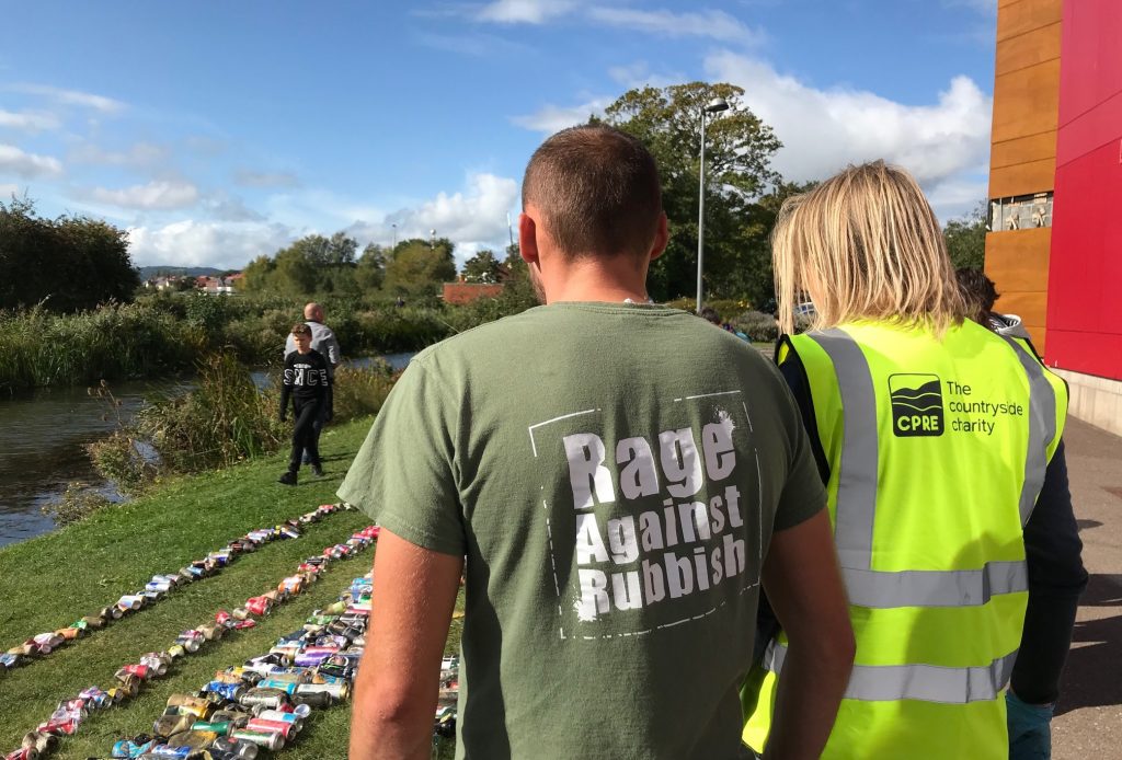Rage Against Rubbish rep and CPRE rep
